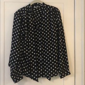 J. Crew polka dot blouse